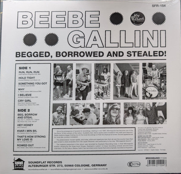 Beebe Gallini : Begged, Borrowed, And Stealed! (LP,Stereo)