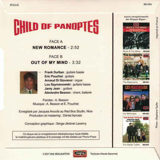 Child Of Panoptes : New Romance / Out Of My Mind (7",45 RPM,Single,Limited Edition)
