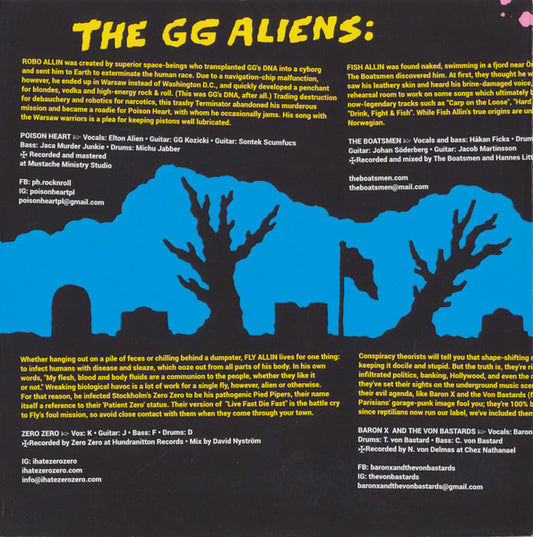 Various : Hated in the Cosmos: A Stellar Tribute to GG Allin (7",45 RPM,EP,Limited Edition,Stereo)
