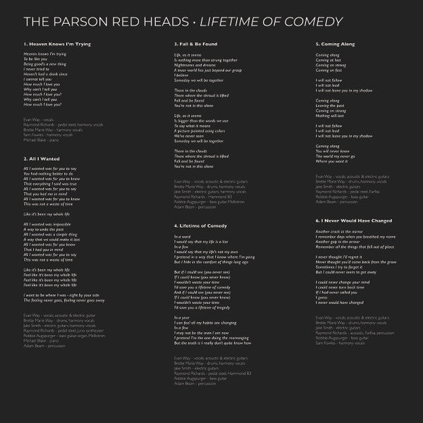 Parson Red Heads, The : Lifetime Of Comedy (LP,Album)