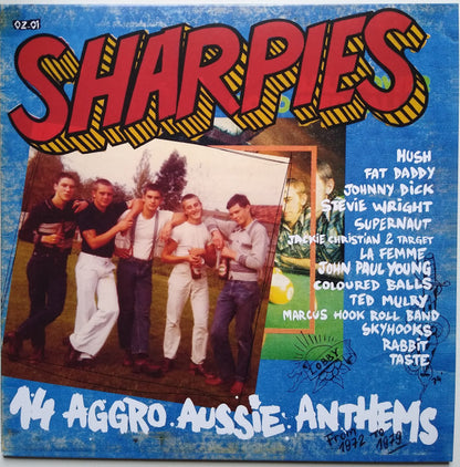 Various : Sharpies (14 Aggro Aussie Anthems From 1972 To 1979) (LP,Compilation,Repress,Unofficial Release)