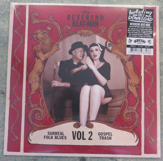 Reverend Beat-Man : Surreal Folk Blues Gospel Trash Vol 2 (LP,Album,Reissue)