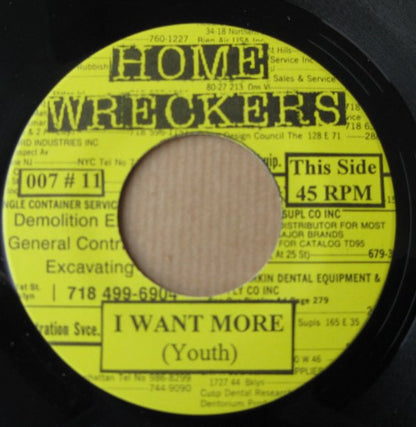 Homewreckers (2) : I Want More B/W Built To Last (7",45 RPM,Single,Limited Edition)