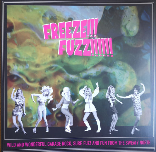 Various : Freeze!!! Fuzz!!!!!! (Wild And Wonderful Garage Rock, Surf, Fuzz And Fun From The Sweaty North) (LP,Compilation,Limited Edition)