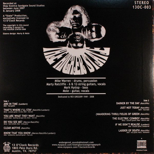Higher State, The : Darker By The Day (LP,Album,Stereo)