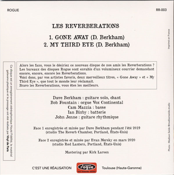 Reverberations, The : Gone Away (7",45 RPM,Single,Limited Edition,Stereo)