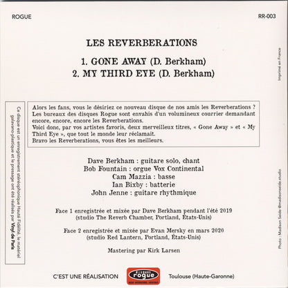 Reverberations, The : Gone Away (7",45 RPM,Single,Limited Edition,Stereo)