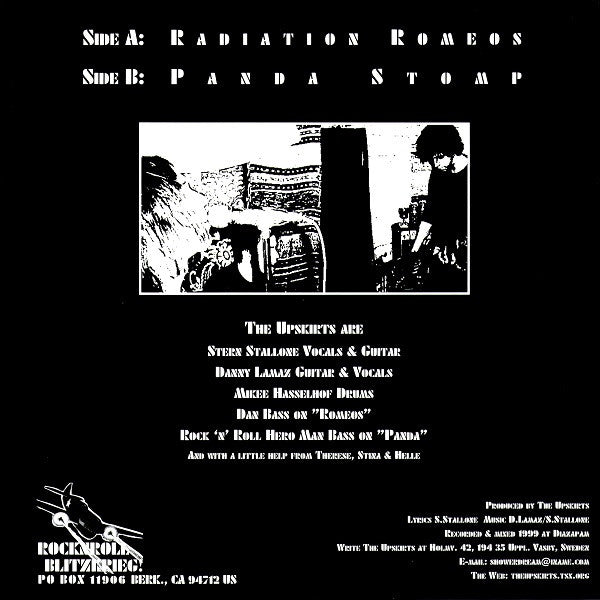 Upskirts, The : Radiation Romeos / Panda Stomp (7",Single,45 RPM)