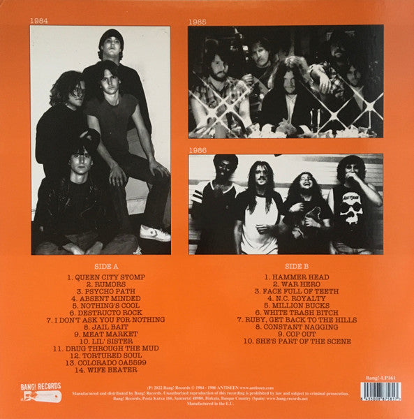 Antiseen : The Dawn Of Antiseen 1984 - 1986 (LP,Compilation,Limited Edition,Reissue,Remastered)
