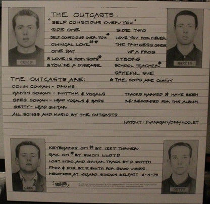 Outcasts, The : Self Conscious Over You (LP,Album,Reissue)