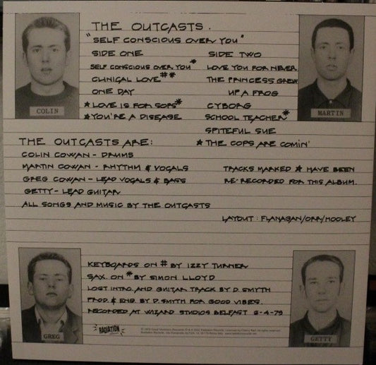 Outcasts, The : Self Conscious Over You (LP,Album,Reissue)