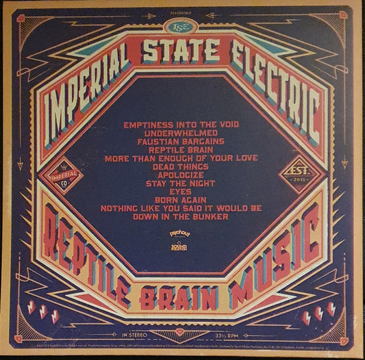 Imperial State Electric : Reptile Brain Music (LP,Album,Reissue,Stereo)