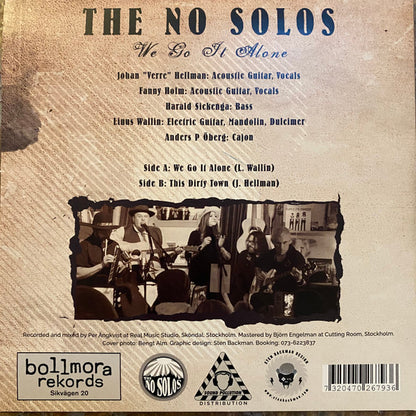 No Solos, The : We Go It Alone (7",45 RPM,Single,Stereo)