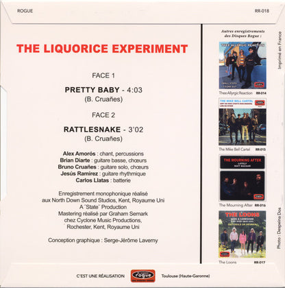 Liquorice Experiment, The : Pretty Baby / Rattlesnake (7",45 RPM,Single,Limited Edition,Mono)