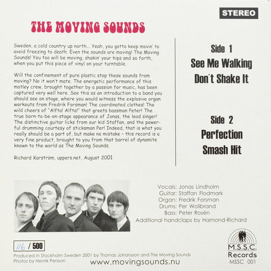 Moving Sounds, The : Perfection EP (7",33 ⅓ RPM,EP)