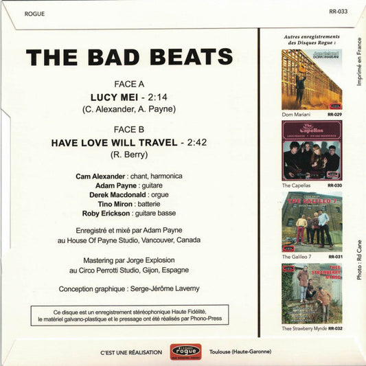 Bad Beats, The : Lucy Mei / Have Love Will Travel (7",45 RPM,Single,Limited Edition)
