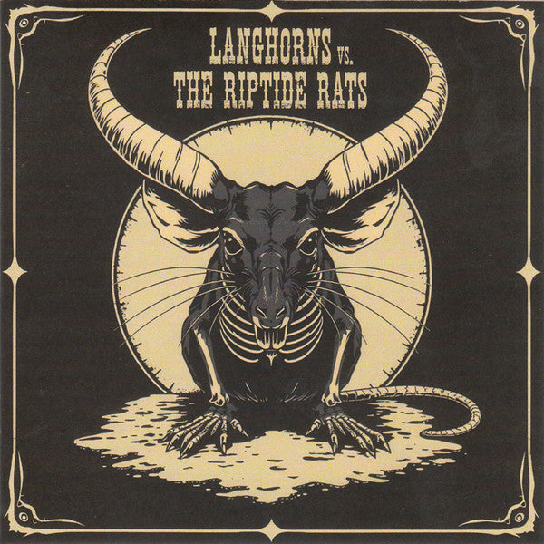 Langhorns VS. Riptide Rats, The : Stoked / Rat Stomp (5",45 RPM,Single,Limited Edition)
