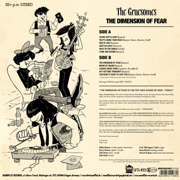 Gruesomes, The : The Dimension Of Fear (LP,Album,Stereo)