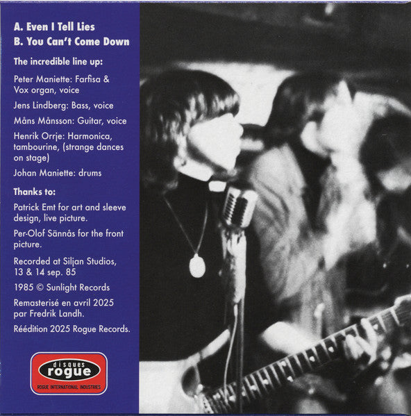 Crimson Shadows : Even I Tell Lies (7",45 RPM,Single,Limited Edition,Reissue)