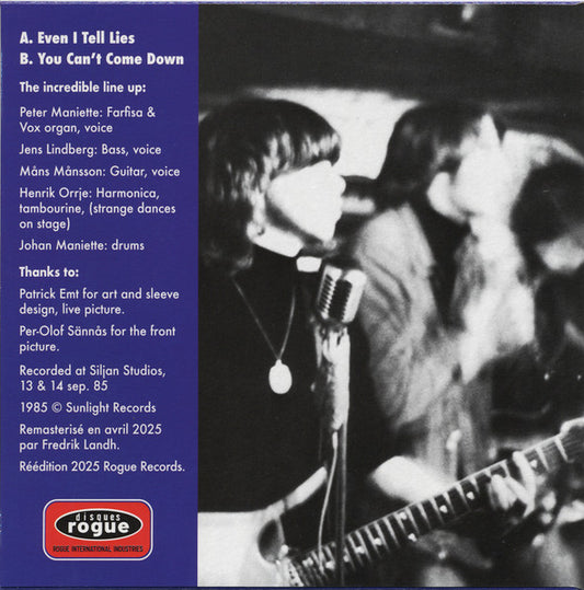 Crimson Shadows : Even I Tell Lies (7",45 RPM,Single,Limited Edition,Reissue)