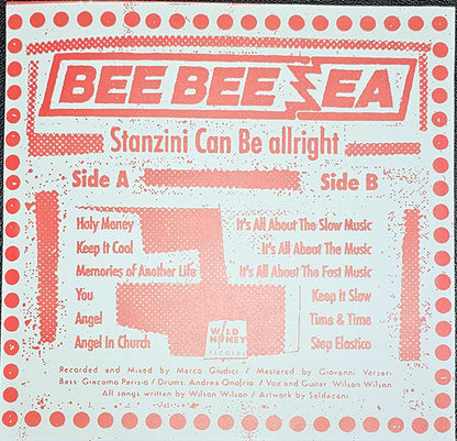 Bee Bee Sea : Stanzini Can Be Allright (LP,Album,Limited Edition,Stereo)