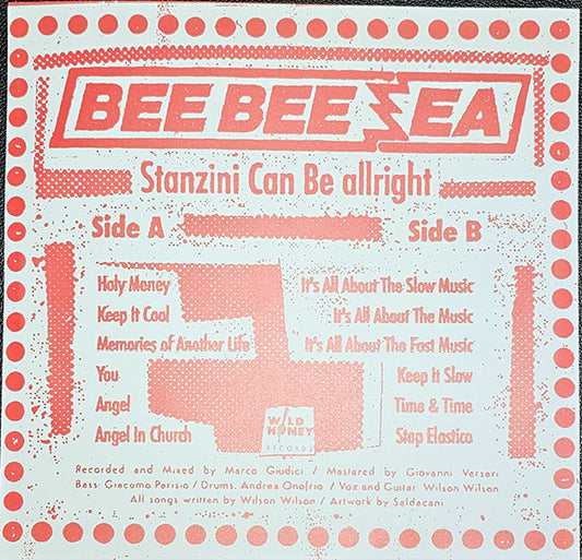 Bee Bee Sea : Stanzini Can Be Allright (LP,Album,Limited Edition,Stereo)