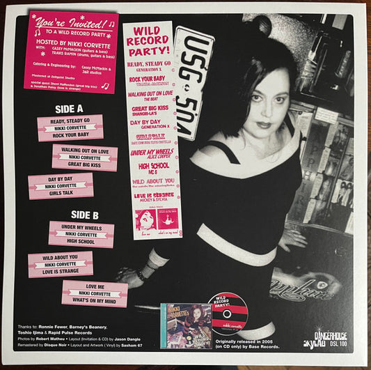 Nikki Corvette : Nikki Corvette's Wild Record Party (LP,Reissue)