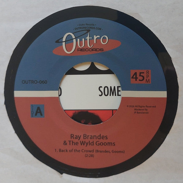 Ray Brandes And Wyld Gooms, The : Back Of The Crowd / Something Is Wrong (7",45 RPM,Single)