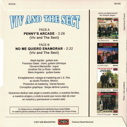 Viv And The Sect : Penny's Arcade / No Me Quiero Enamorar (7",45 RPM,Single,Limited Edition,Stereo)