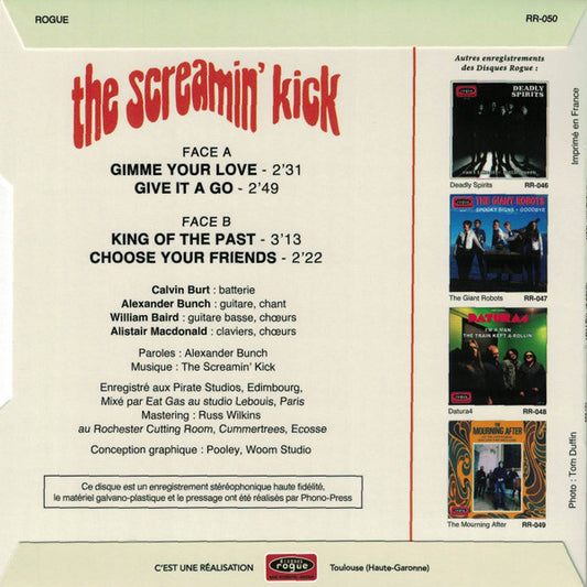 Screamin' Kick, The : Kings Of The Past (7",45 RPM,EP,Limited Edition)