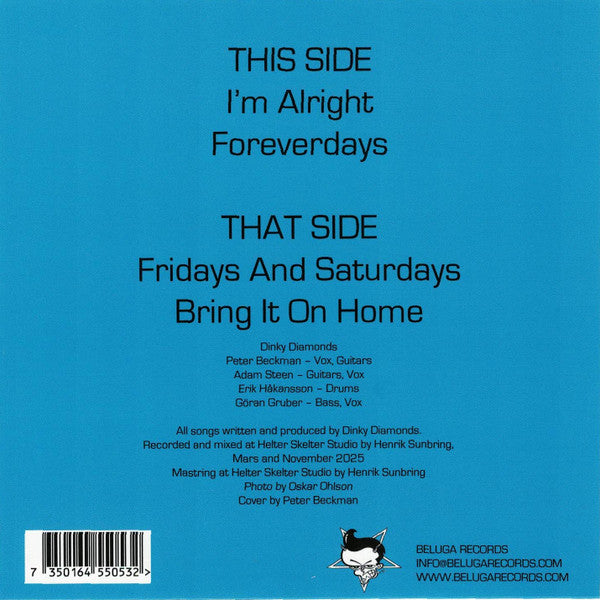 Dinky Diamonds : I'm Alright (7",33 ⅓ RPM,EP,Limited Edition)