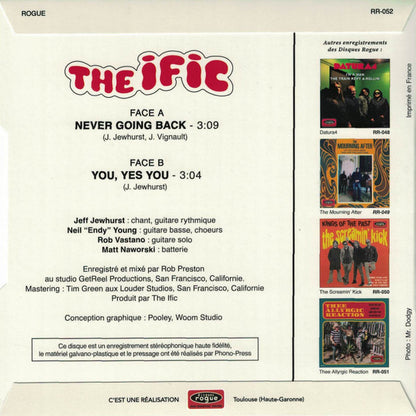 Ific, The : Never Going Back / You, Yes You (7",45 RPM,Single,Limited Edition)