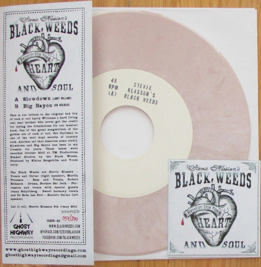 Stevie Klasson's Black Weeds : Perfect Remedy For Heart And Soul (7",Limited Edition,Numbered)