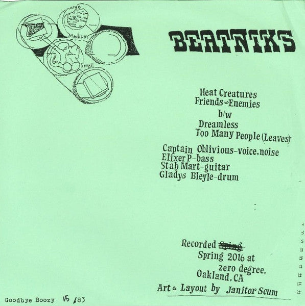 Beatniks (6) : Beatniks (7",EP,Limited Edition,Numbered)